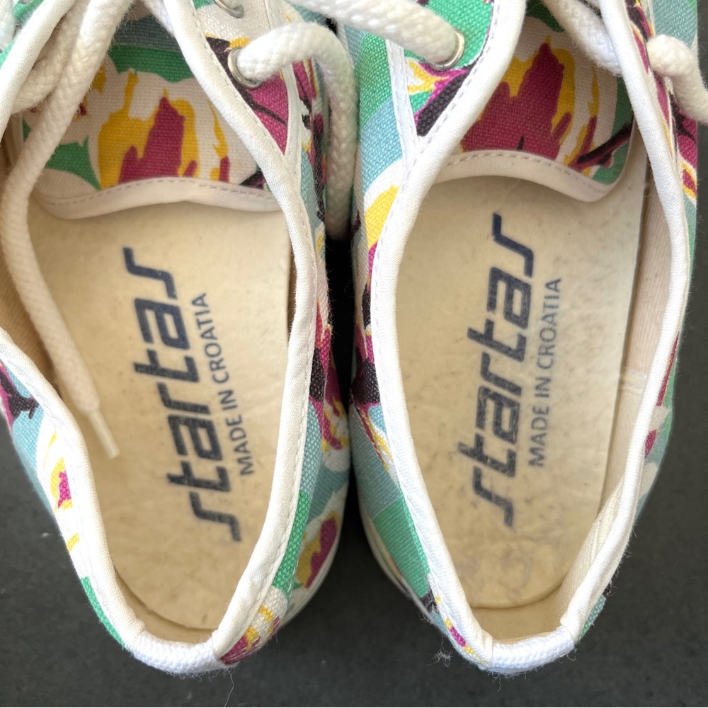 Startas sneakers, in tropical pattern, vegan canvas size 9 - Picture 3 of 8